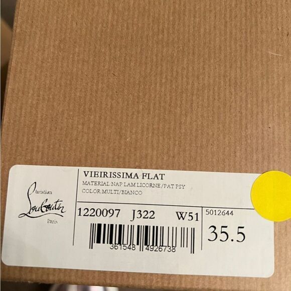 Christian Louboutin Vierissima Iridescent Flat Sneakers - Picture 4 of 11